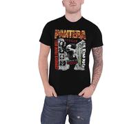 Pantera 3 Albums Montage T-Shirt in Black | Size: Medium Pantera Black M