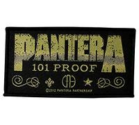 PANTERA Aufnäher WHISKEY LABEL Patch gewebt 10 x 5,5 cm