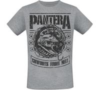 Pantera CFH Stencil Snake T-Shirt mottled grey S