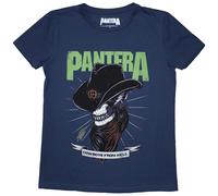 Pantera Ladies Slim Fit T-Shirt: Skeleton Cowboy OFFICIAL NEW