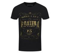 Pantera Men's 101 Proof Cotton T-Shirt in Black | Size: Medium Pantera Black M