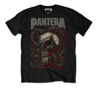 Pantera Men's Serpent Skull Short Sleeve T-Shirt, Black, Small