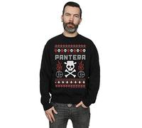 Pantera Men's Skull Christmas Sweatshirt X-Large Black