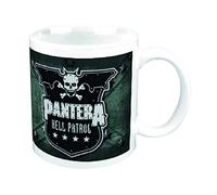 Pantera Mug Hell Patrol band logo official white Boxed One Size