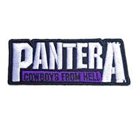 Pantera Patch Cowboys from Hell Band Logo Official Embroidered Woven Iron on Taglia unica