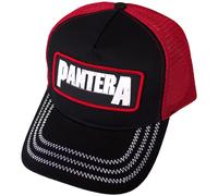 Pantera 'Patch Logo' Red & Black Trucker Cap - NEW OFFICIAL