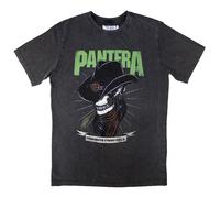 Pantera - Skeleton Cowboy Stone Washed - T-Shirt - grey - L - 100% Cotton,Jersey L
