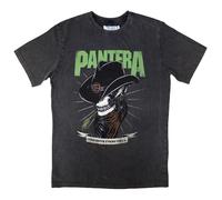 Pantera Skeleton Cowboy Limited Edition 999 Only Premium Wash T Shirt S Charcoal