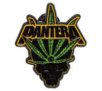 Pantera Skull Band Logo Pin Badge in Black Pantera Black One Size