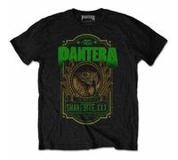 Pantera T Shirt Snakebite XXX Label Trendkill Band Logo new Official Mens Black