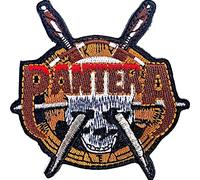 Pantera Standard Woven Patch: Skull Knives (7 cm x 7 cm)