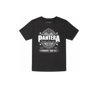 Pantera - Stronger Than All Kids - T-Shirt - black - 116 - 100% Organic Cotton,Jersey 116