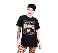 Pantera T Shirt 101 Proof Distressed Band Logo Official Mens Black M