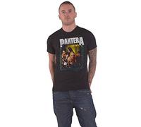 Pantera T Shirt Barbed Band Logo Official Mens Black L