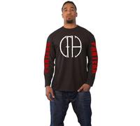 Pantera T Shirt Frayed Band Logo Official Unisex Black Long Sleeve M