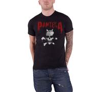 Pantera - T-Shirt # S Unisex Black # Horned Skull Stencil