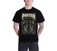 Pantera T Shirt mens 101 Proof Skull band logo Official Black S