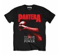 Pantera T Shirt Red Vulgar Display of Power Official Black Mens Tee Metal Rock