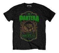 Pantera T-Shirt Snakebite XXX Label Unisex Short Sleeve Official Black XL