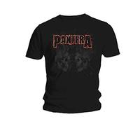 Pantera T Shirt Watermarked Skulls band logo New Official Mens Black S