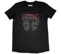 Pantera T Shirt Watermarked Skulls band logo New Official Mens Black S