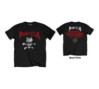 Pantera - T-Shirt # Xxl Unisex Black # Horned Skull Stencil