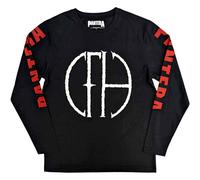 Pantera T Shirt Frayed Band Logo Official Unisex Black Long Sleeve S