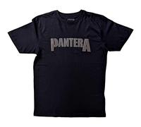 Rock Off officially licensed products Pantera Hi-Build Leaf Skull Band Logo T Shirt XXL Black
