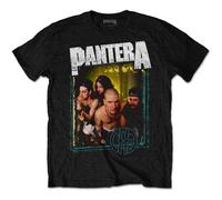 Pantera T Shirt Barbed Band Logo Official Mens Black L