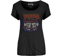 Pantera Women's Domination Skinny Fit T-Shirt in Black | Size: 2XL Pantera Black 2XL