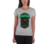 Pantera Women's Snakebite XXX Label Heather T-Shirt in Grey | Size: Large Pantera Grey L