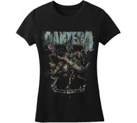 Pantera Women's Vintage Rider Cotton T-Shirt in Black | Size: Large Pantera Black L