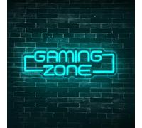 panthem Gamer Neon Sign, Game Controller LED Sign for Gaming Room Decor Gamepad Video Game Neon Sign Gaming Neon light for Teen Boy Room Wall Decor Best Gamer Gifts for Boys (Light Blue -8)