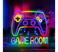 panthem Gamer Neon Sign, Game Controller LED Sign for Gaming Room Decor Gamepad Video Game Neon Sign Gaming Neon light for Teen Boy Room Wall Decor Best Gamer Gifts for Boys (Colorful-5)