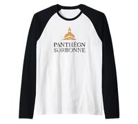 Panthéon Sorbonne Paris Administrative District Distressed Raglan Baseball Tee