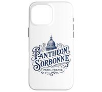 Panthéon Sorbonne Paris France Ornate Vintage Navy Print Case for iPhone 16 Pro Max