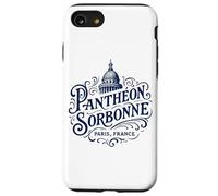 Panthéon Sorbonne Paris France Ornate Vintage Navy Print Case for iPhone SE (2020) / 7/8