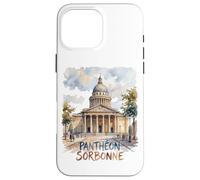 Panthéon Sorbonne Paris France Watercolor Case for iPhone 16 Pro Max
