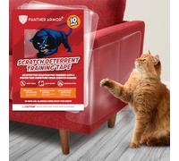 Panther Armor 10-Pack Cat Scratch Deterrent - Double Sided Anti Cats Scratching Sticky Tape - Furniture Protectors - Clear Training Tape