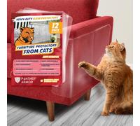 Panther Armor 12-Pack Furniture Protectors from Cats Scratch - Couch Protector for Cats - Anti Cat Scratch Furniture Protector - Couch Guards for Cats - Sofa Corner Scratching Training Tape Deterrent