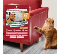 Panther Armor 12-Pack Furniture Protectors from Cats Scratch - Couch Protector for Cats - Anti Cat Scratch Furniture Protector - Couch Guards for Cats - Sofa Corner Scratching Training Tape Deterrent