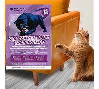 Panther Armor 15-Pack Anti Cat Scratch Deterrent & Training Tape - Protect Couch from Pets - Furniture Protectors - Sticky Tapes