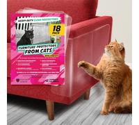 Panther Armor 18-Pack Furniture Protectors from Cat Scratch - Couch Guards for Cats - Anti-Scratch Furniture Protector - PARM12288, Clear