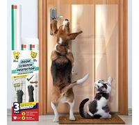 Panther Armor 3-Pack Door Protector - 3 x 40" x 8.2" Cat Scratch Frame Guard - Anti Dog Scratch - Clear