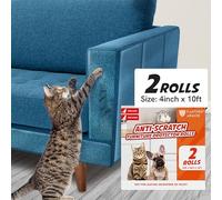 Panther Armor Anti Cat Scratch Furniture Protector, Tape Rolls, 2-pack, Cat Scratch Protection, Sofa Protectors from Pets