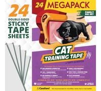 Panther Armor Cat Scratch Deterrent Tape - Double Sided Sofa Anti Scratching Sticky Tape - Couch Corner Anti Cat Scratch Furniture Protectors from Cats - Cat Couch Protector - Couch Protector for Cats
