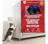 Panther Armor Scratch Protection Sofa Cat, Pack of 10 Anti Scratch Film for Cats, Cat Scratch Repellent and Training Band