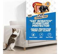 Panther Armor Sofa Protectors from Pets - 12 Double Sided Anti Cat Scratch Sticky Tape - Adhesive Cat Furniture Protector - Cat Scratch Furniture Protector