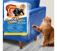 Panther Armor Cat Scratch Deterrent Tape - 12 Double Sided Anti Scratching Sticky Tape - Cat Furniture Protector - Cat Training Tape Corner Couch Protector for Cats - Cat Scratch Furniture Protector