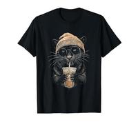 Panther Beanie and Iced Coffee Value Graphic T-Shirt